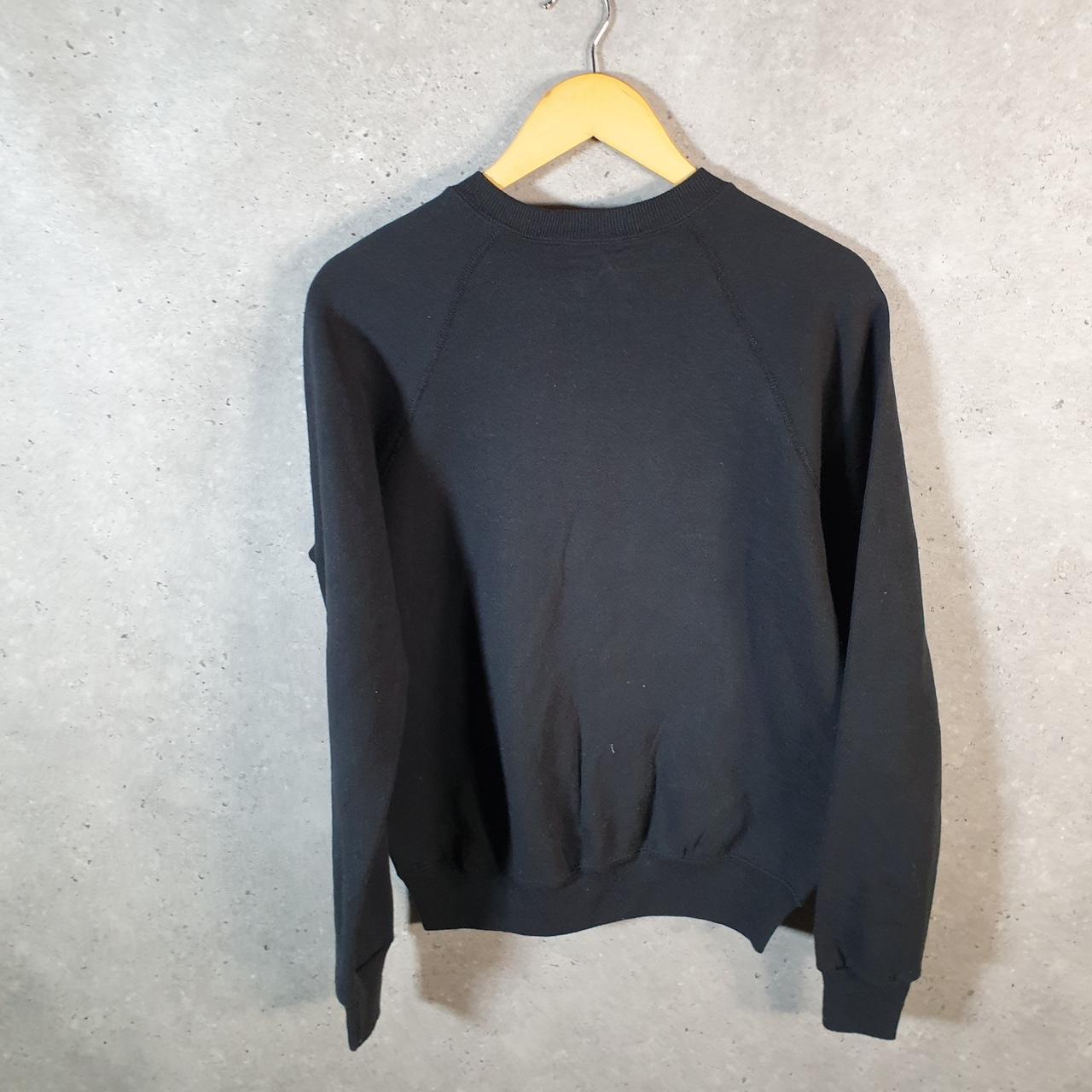 Vintage Lee Heavyweight Sweatshirt Womens Medium Black USA Pullover Zebra