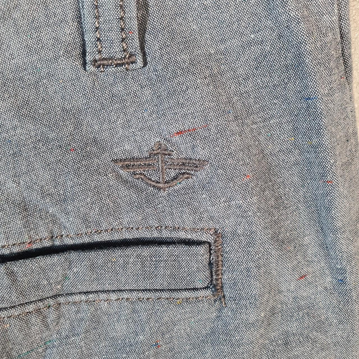 Vintage Dockers Chino Shorts Jorts Cargo Men’s W34 Grey Baggy Cotton A4435