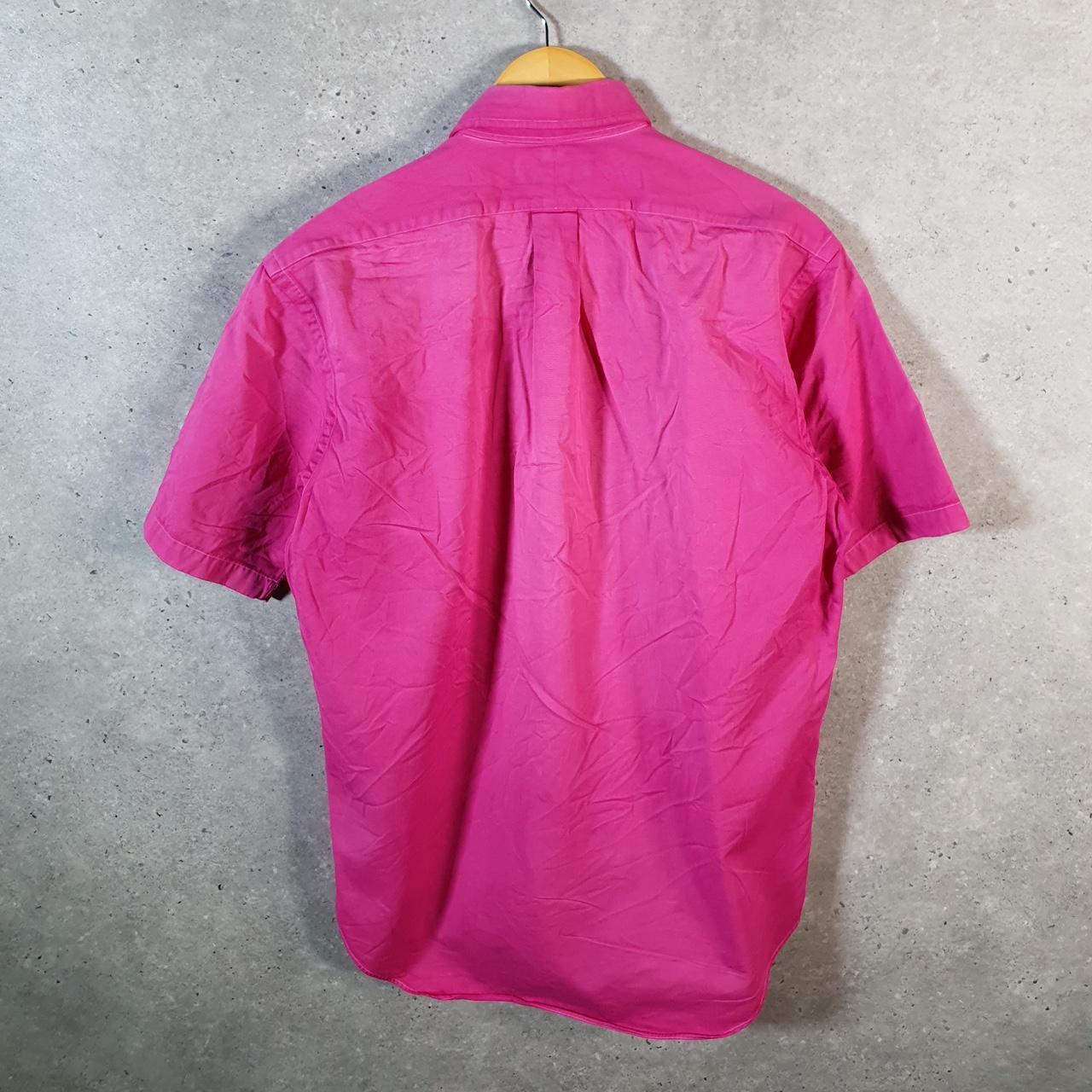 Vintage Ralph Lauren Button Down Shirt Men’s Small Pink Blake Cotton Pony Casual Big Fish Vintage