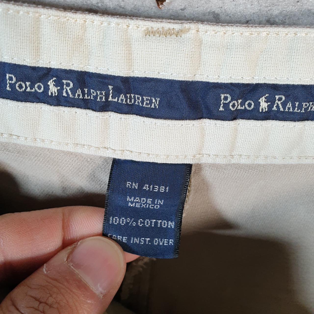 Vintage Ralph Lauren Polo Shorts Jorts Chino Cargo Men’s W38 Brown Baggy Cotton