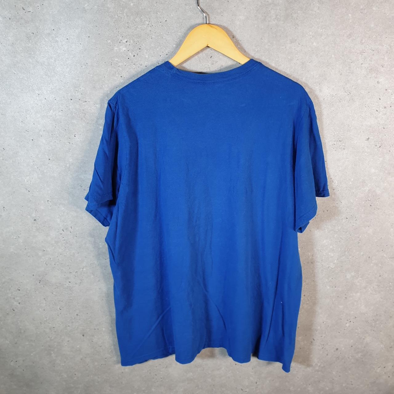 Vintage Adidas Amplifier T Shirt Shirt Men’s XL Blue Three Stripes Logo Athletic C9883
