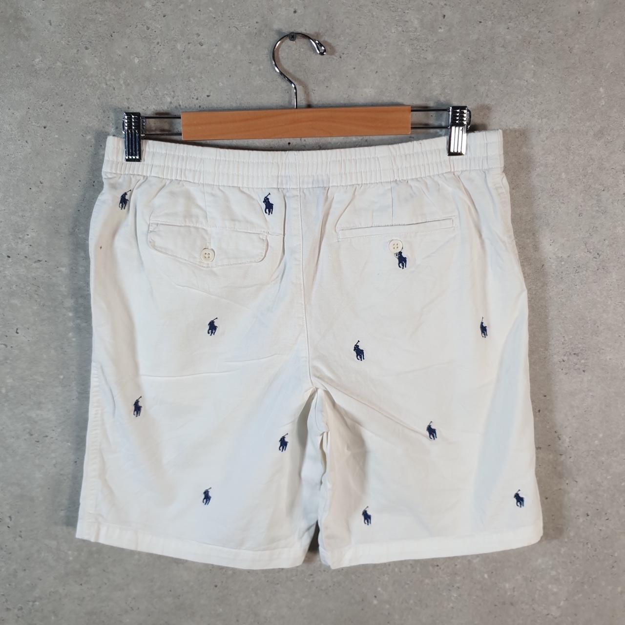 Vintage Ralph Lauren Polo Shorts Jorts Chino Cargo Womens W30 White Baggy Cotton