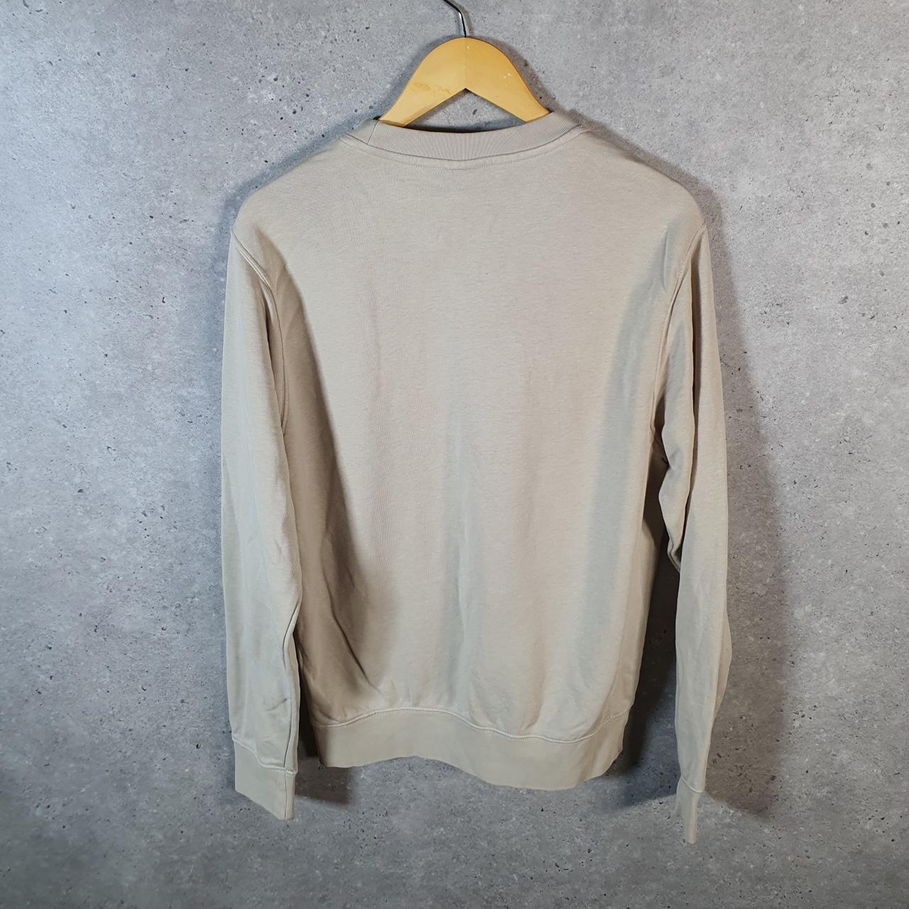 Vintage Nike Club Embroidered Sweatshirt Men’s Small Beige Swoosh Y2K Pullover Logo