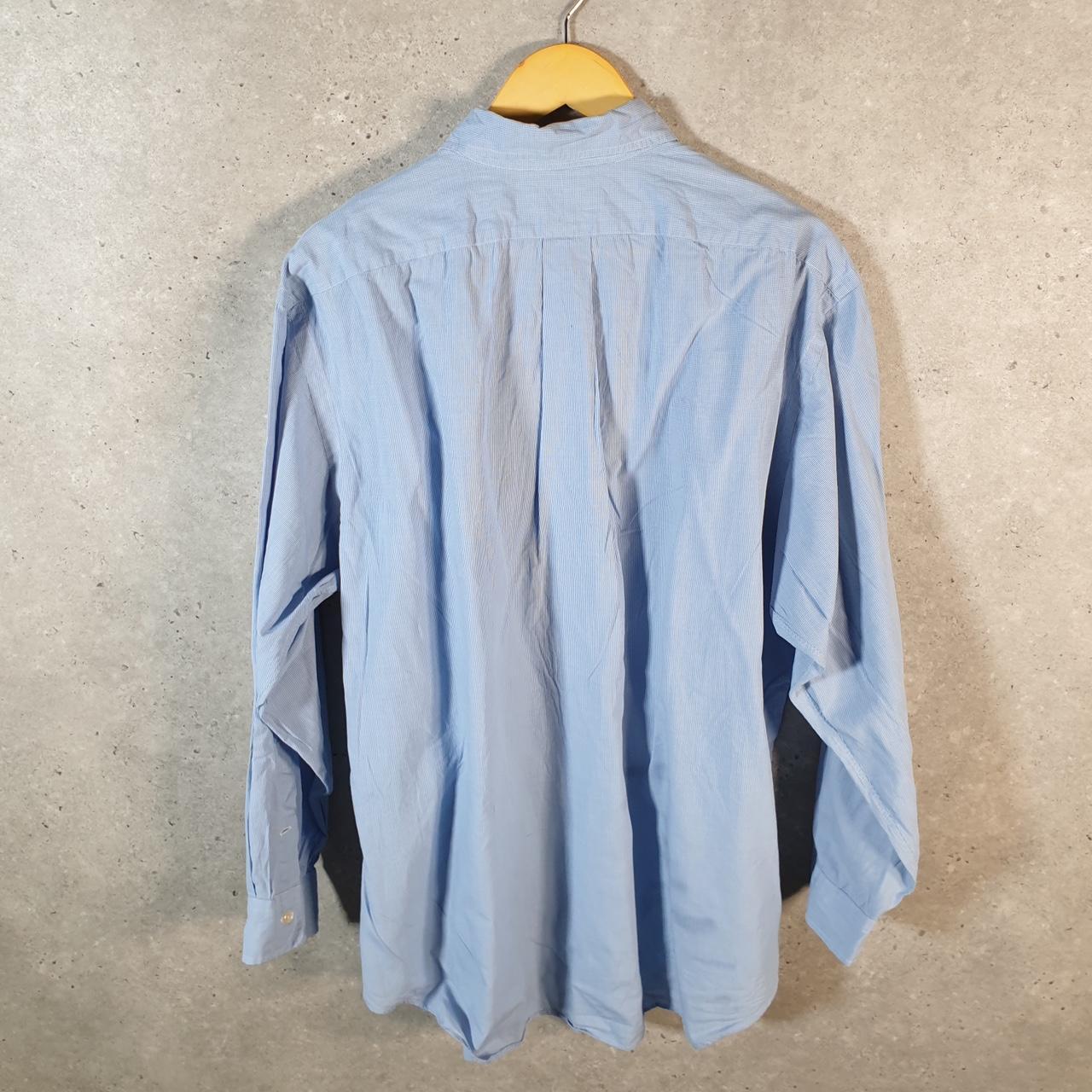 Vintage Ralph Lauren Button Down Shirt Men’s XL Blue Checkered Yarmouth Cotton Pony