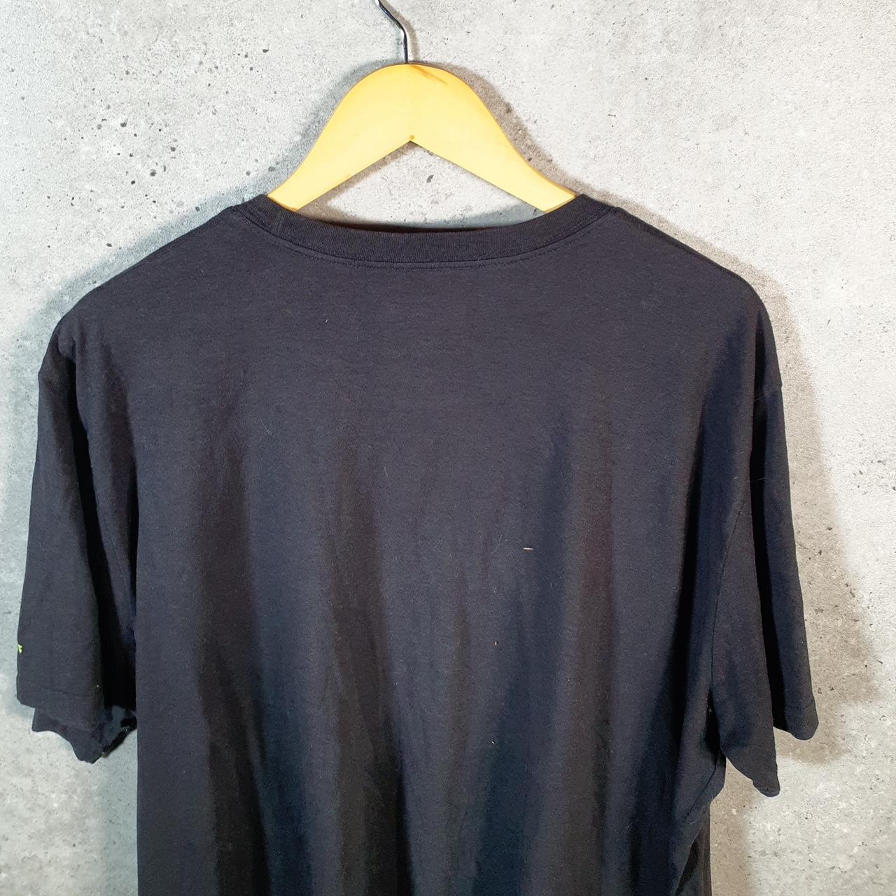 Vintage Adidas Go Tee T Shirt Shirt Men’s 2XL Black Three Stripes Logo Athletic C9734