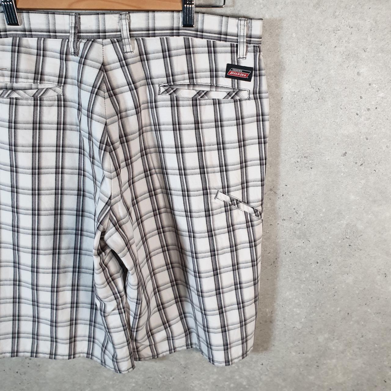 Vintage Dickies Baggy Chino Shorts Jorts Cargo Mens W34 Checkered Regular Fit