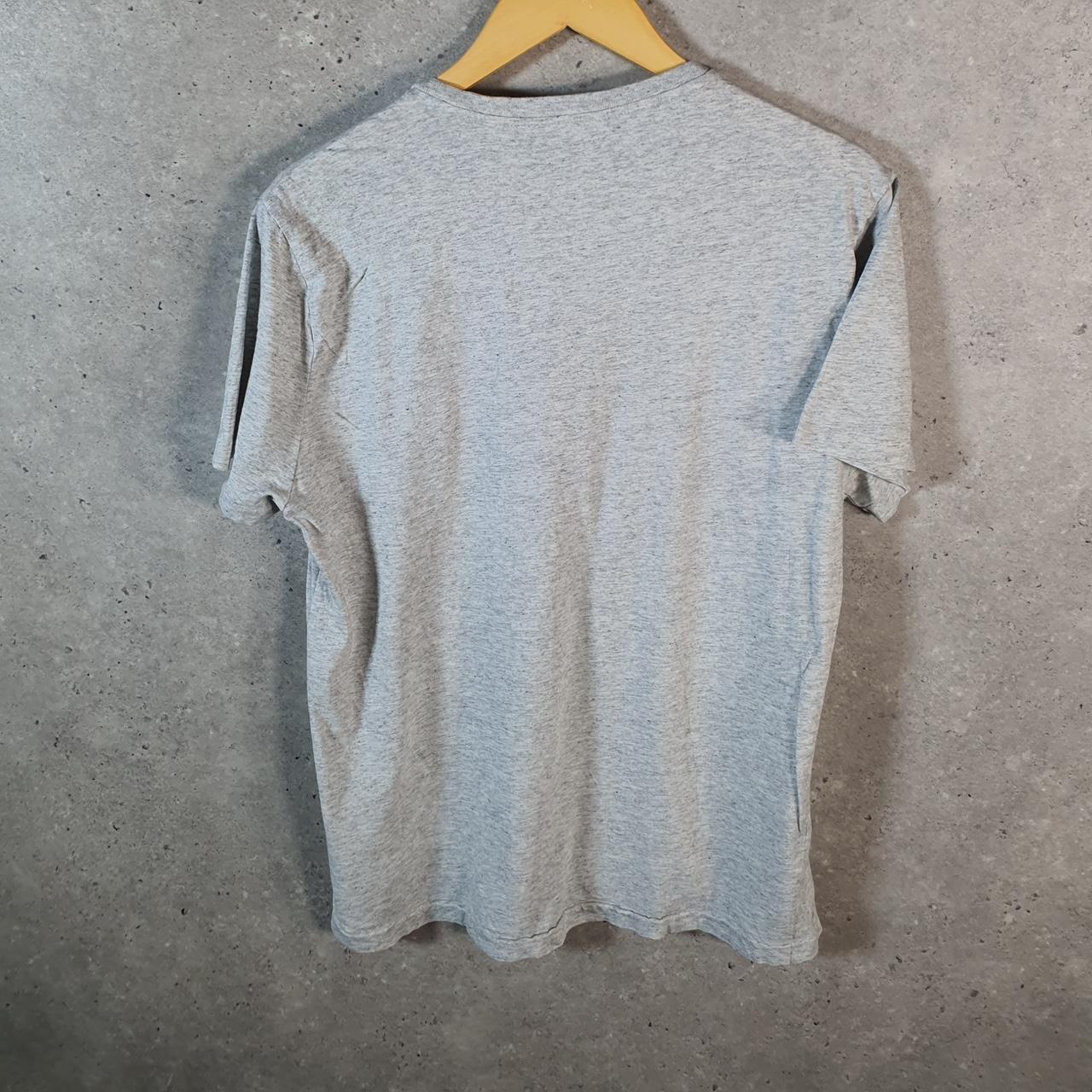 Vintage Ralph Lauren Polo Sport T Shirt Men’s Large Grey Custom Fit Embroidered Pony C8707