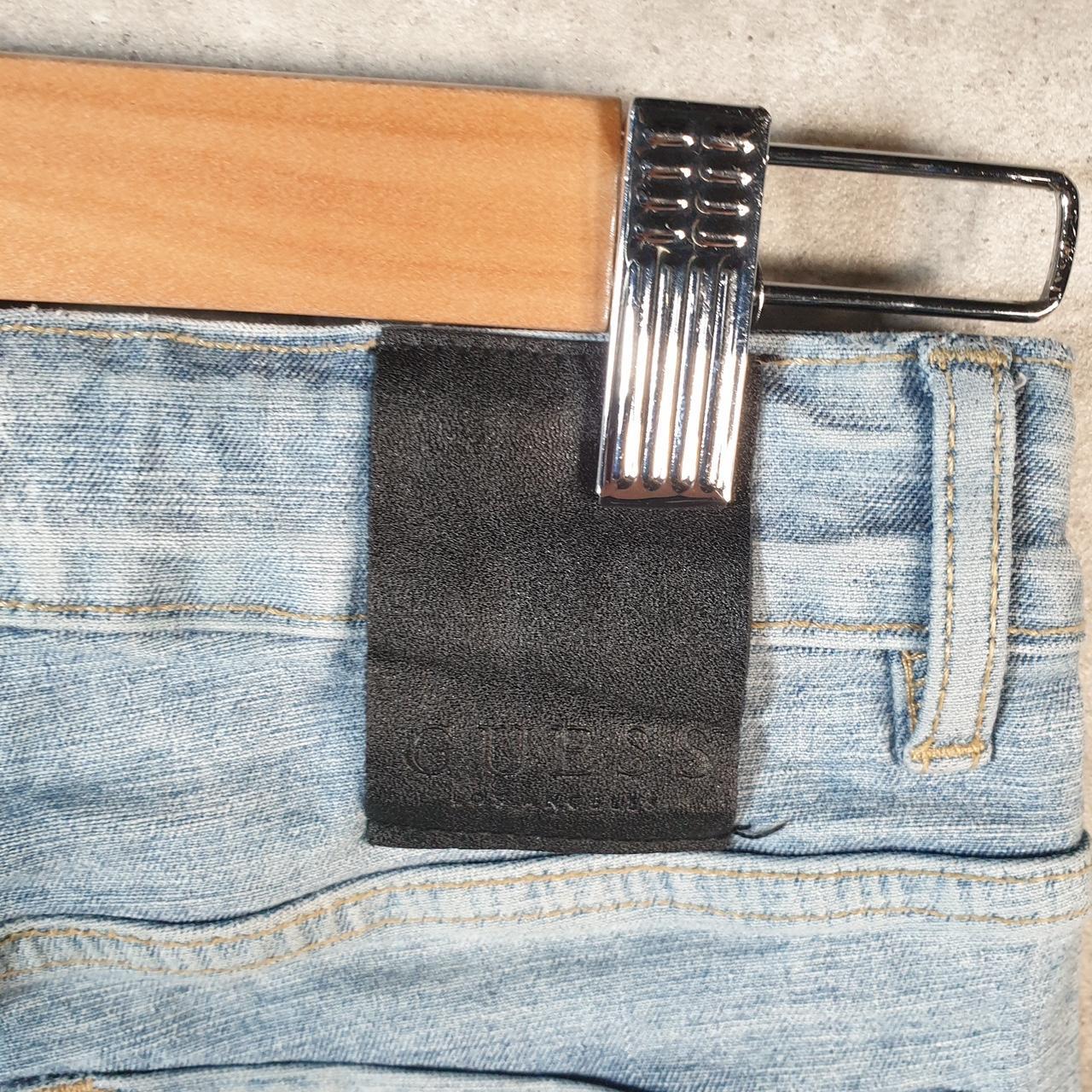 Vintage Guess Baggy Shorts Jorts Cargo Womens W28 Blue Relaxed Denim