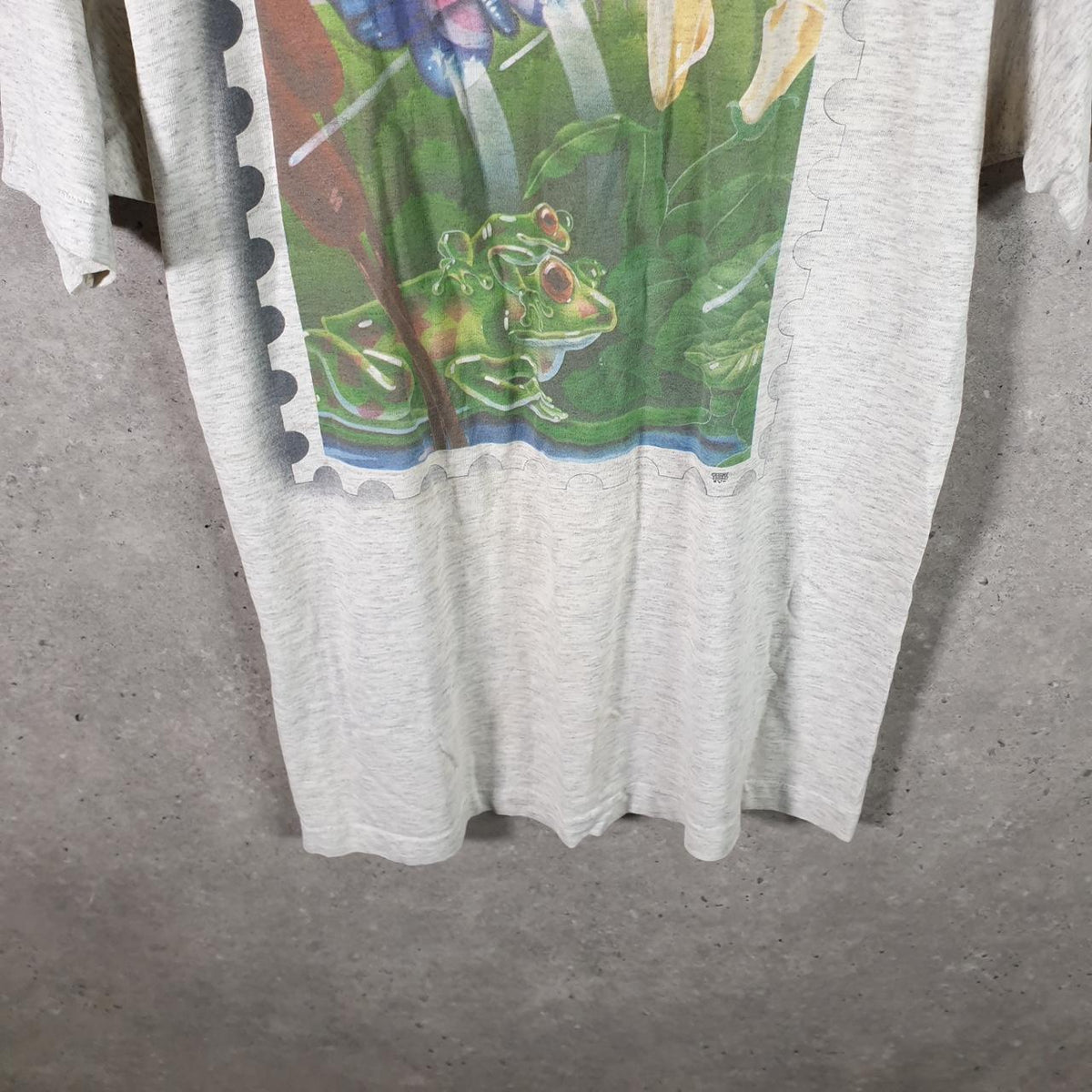 Vintage Best Fruit of the Loom Dublin Graphic USA Single Stitch T Shirt Men’s Medium Grey Big Fish Vintage