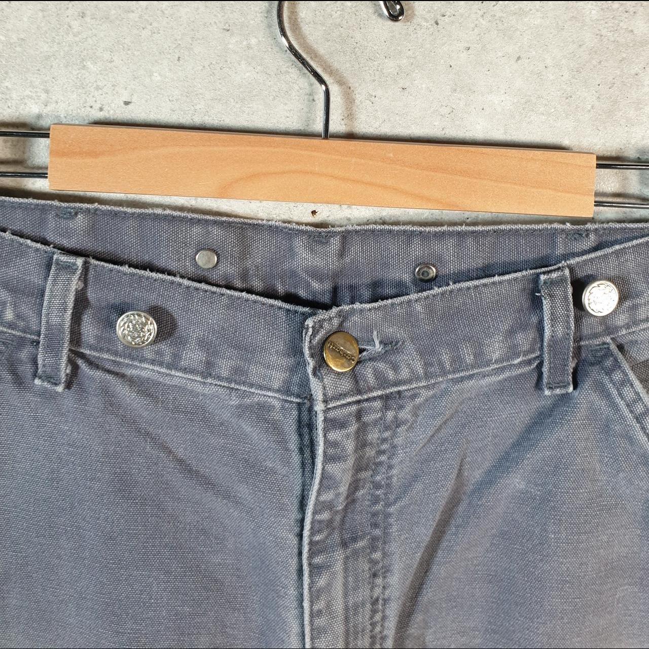 Vintage Carhartt Carpenter Trousers Mens W33 L34 Grey Relaxed Fit Workwear USA