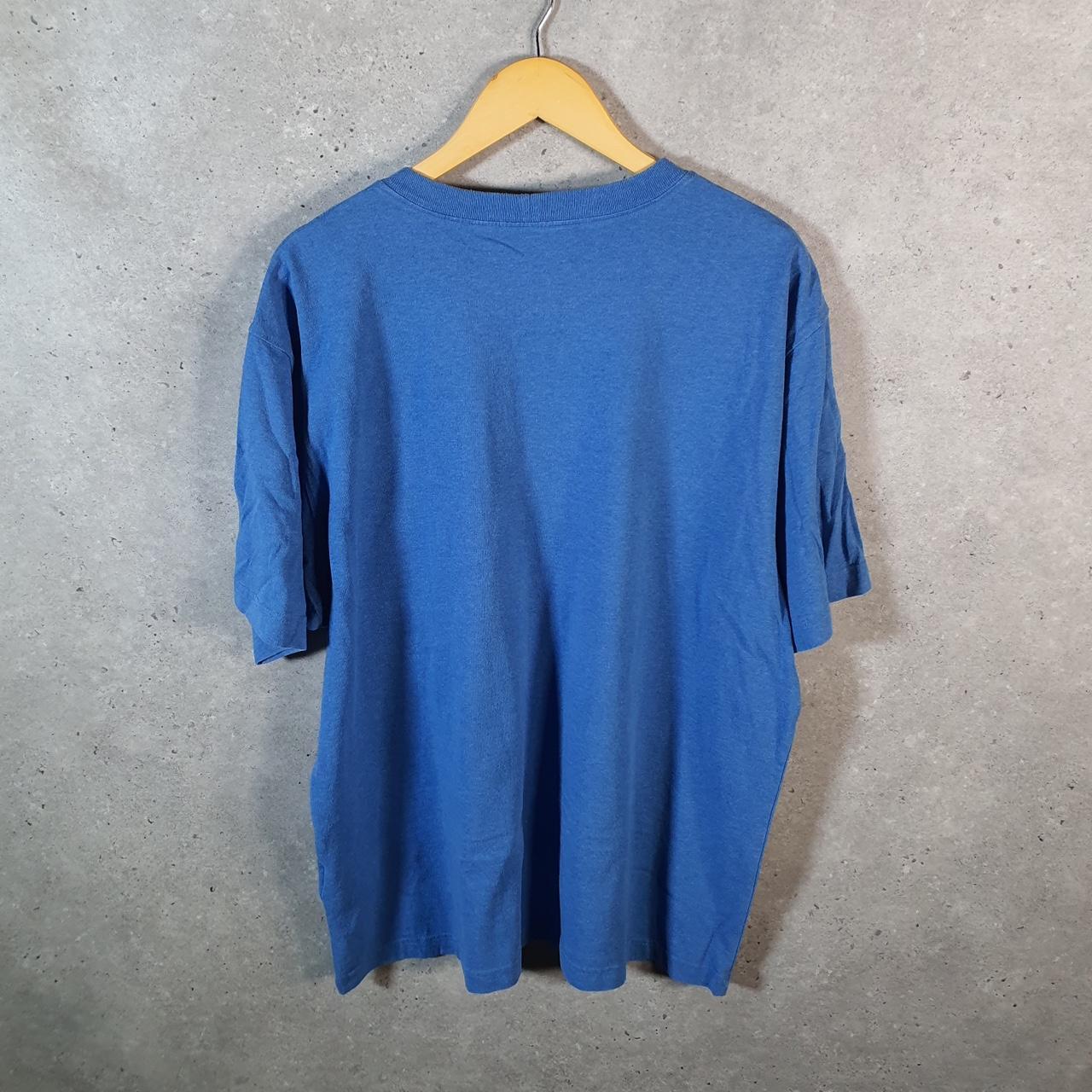 Vintage Carhartt Pocket T Shirt Men’s Large Blue Workwear Chore Utility Loose Fit