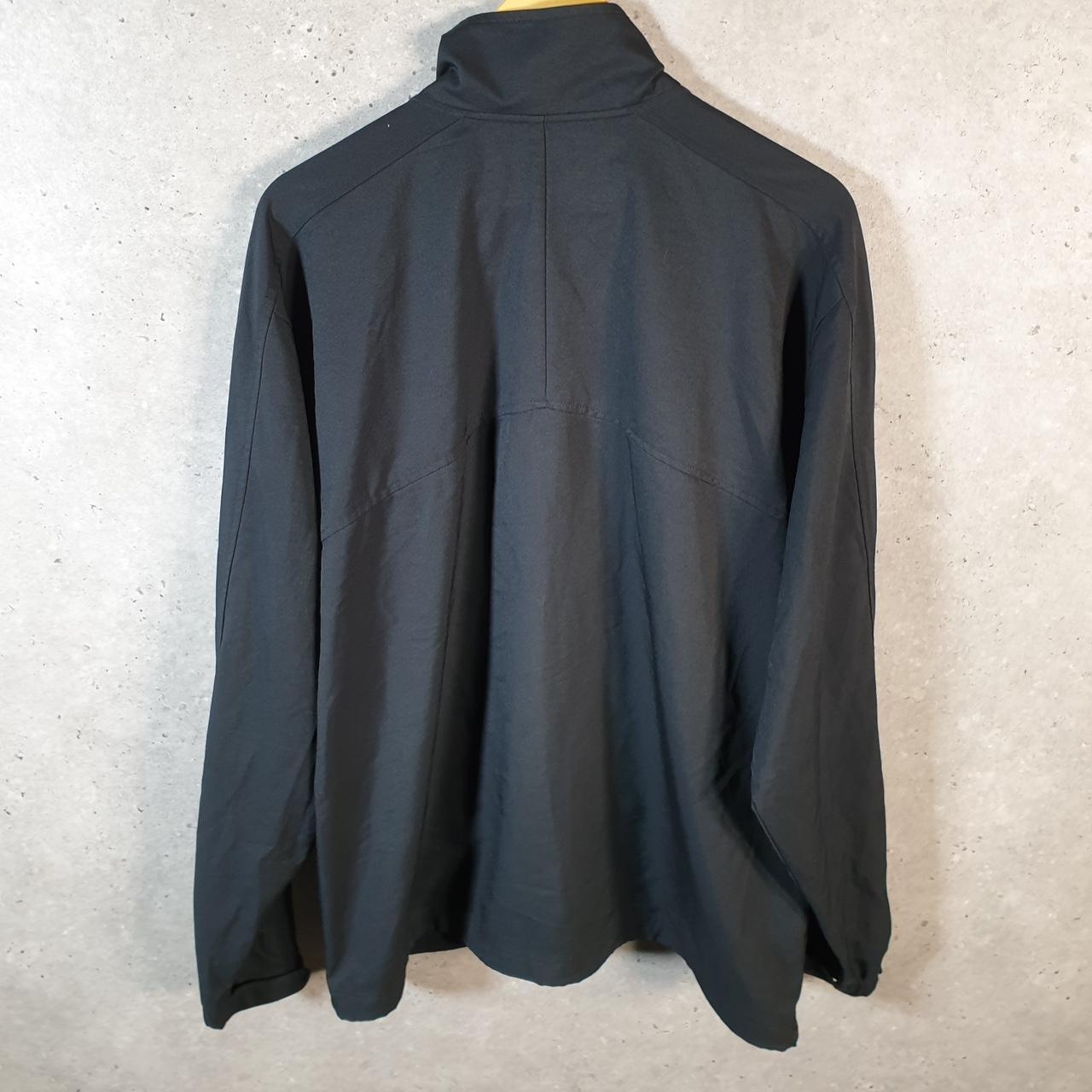 Vintage Nike Dri Fit Windbreaker Track Jacket Mens XL Black USA Swoosh Full Zip