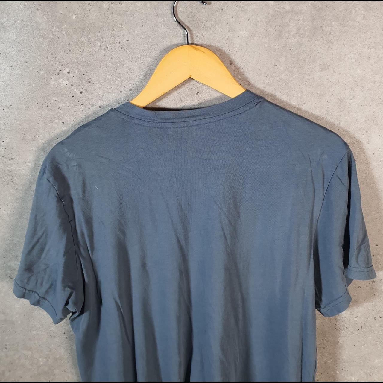 Vintage Adidas Spellout T Shirt Shirt Men’s Small Blue Three Stripes Logo Athletic C9577