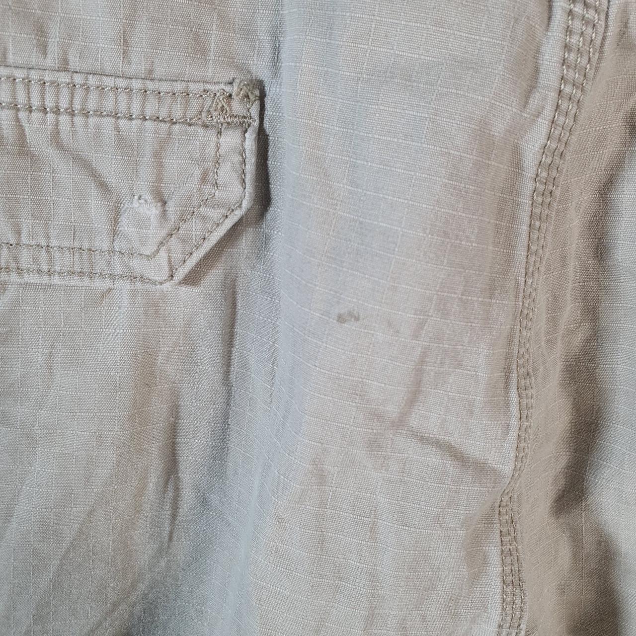 Vintage Carhartt Baggy Carpenter Shorts Jorts Cargo Men’s W40 Beige Relaxed Fit Workwear Big Fish Vintage