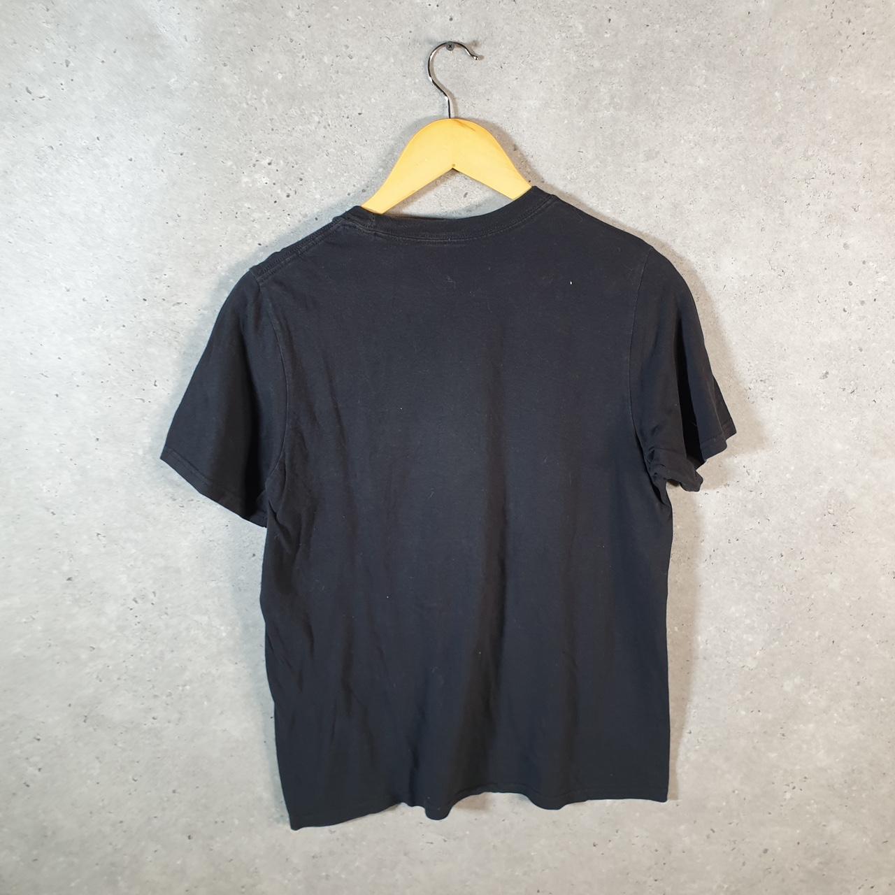 Vintage Adidas Amplifier T Shirt Men’s Small Black Three Stripes Logo Athletic