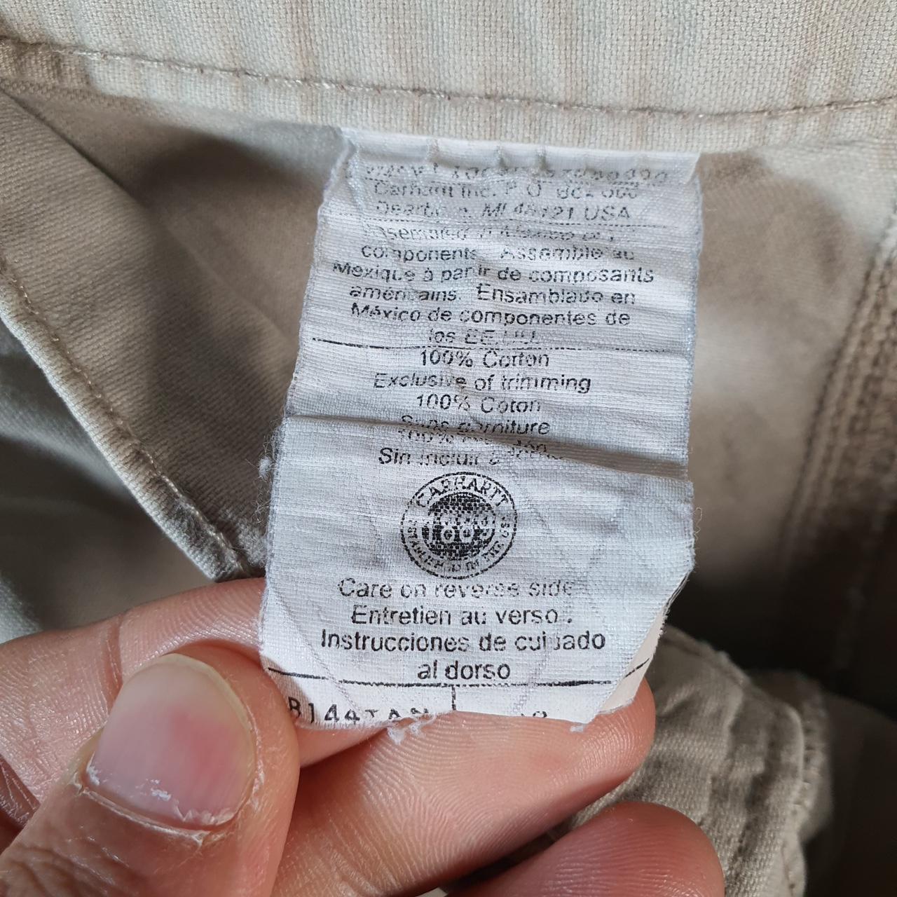 Vintage Carhartt Baggy Carpenter Shorts Jorts Cargo Men’s W38 Beige Relaxed Fit Workwear A4864