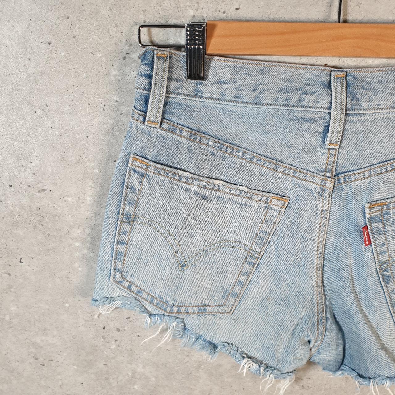 Vintage Levi’s 501 Baggy Shorts Jorts Cargo Womens W24 Blue Relaxed Denim