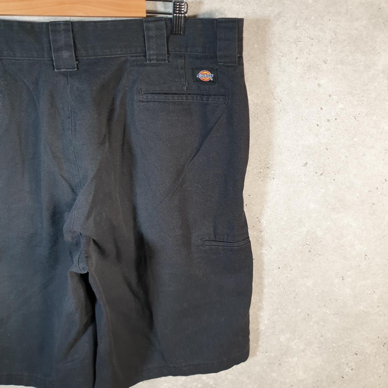 Vintage Dickies Flex Baggy Chino Shorts Jorts Cargo Mens W40 Black Relaxed Fit