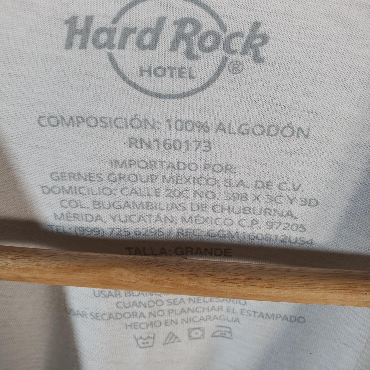 Vintage Hard Rock Hotel Riviera Maya 90s USA Spellout T Shirt Men’s Medium White