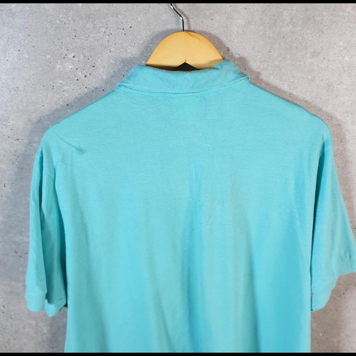 Vintage Lacoste Polo Shirt Men’s Medium Blue Regular Fit Embroidered Logo C9770