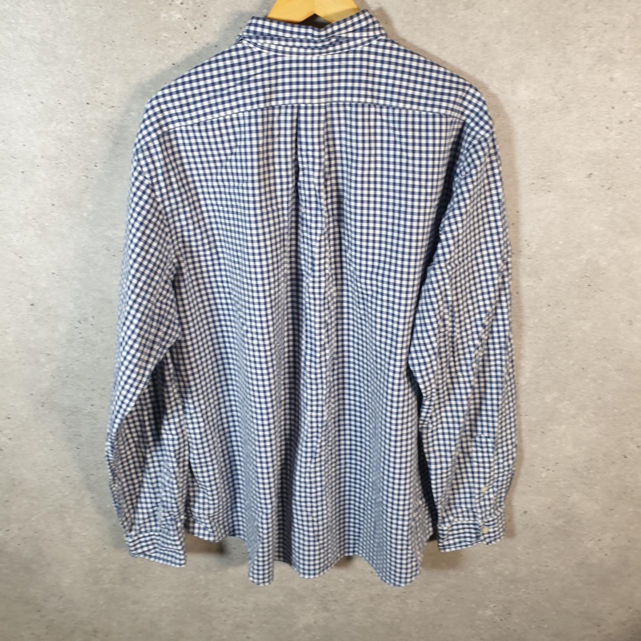 Vintage Ralph Lauren Button Down Shirt Men’s 2XL Blue Custom Fit Cotton Pony