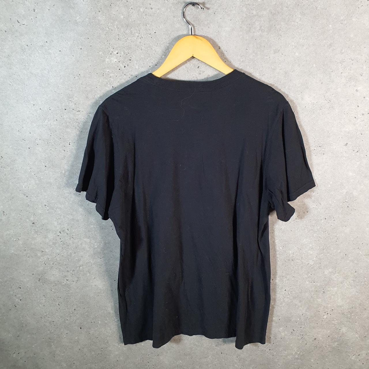 Vintage Adidas Amplifier T Shirt Men’s Large Black Three Stripes Logo Athletic