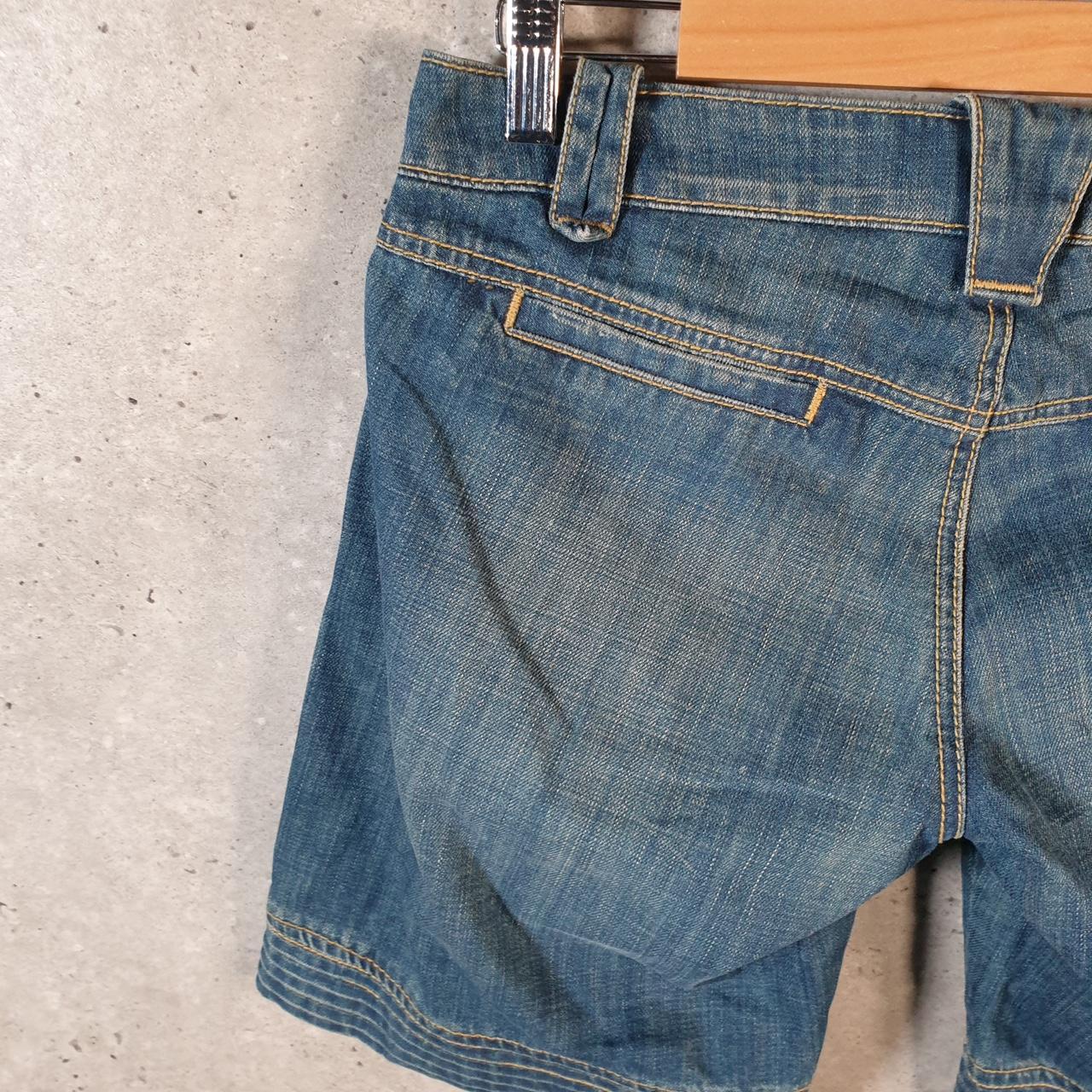 Vintage Guess Denim Shorts Jorts Cargo Men’s W32 Blue Embroidered Baggy Cotton A5260