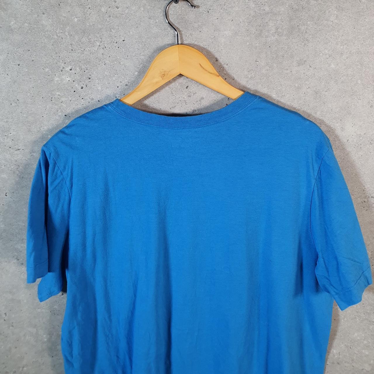 Vintage Nike Just Do It T Shirt Men’s Large Blue Printed Single Swoosh Logo Athletic Big Fish Vintage