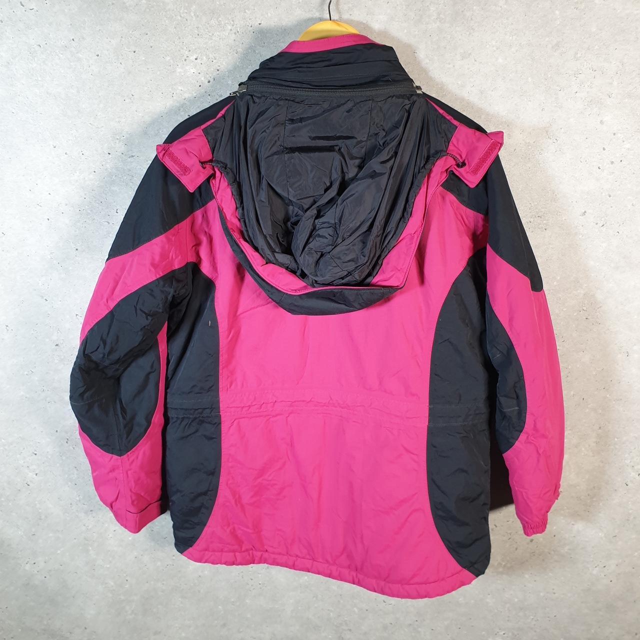 Vintage L.L. Bean Outdoors Primaloft Jacket Womens Medium Pink Hooded Waterproof