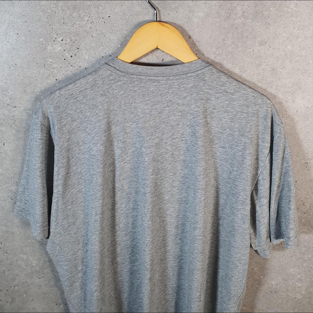Vintage Nike Dri Fit Running T Shirt Shirt Men’s Large Grey Logo Swoosh Athletic C9864