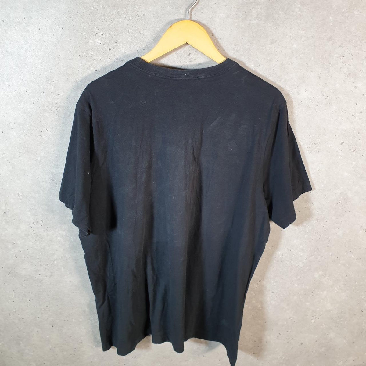 Vintage Nike Spellout Club T Shirt Men’s XL Black Swoosh Athletic