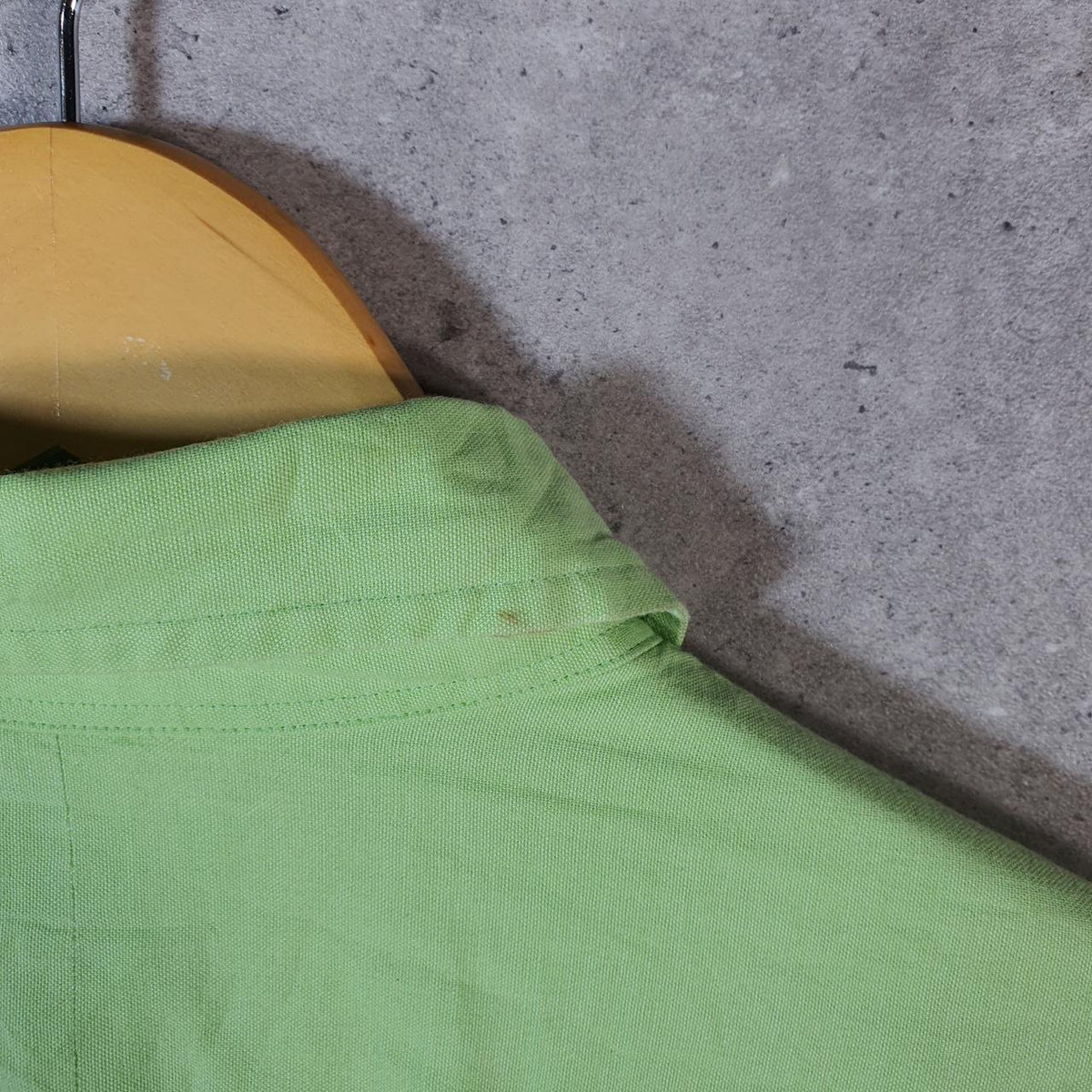 Vintage Ralph Lauren Button Down Shirt Men’s Large Green Custom Fit Cotton Pony