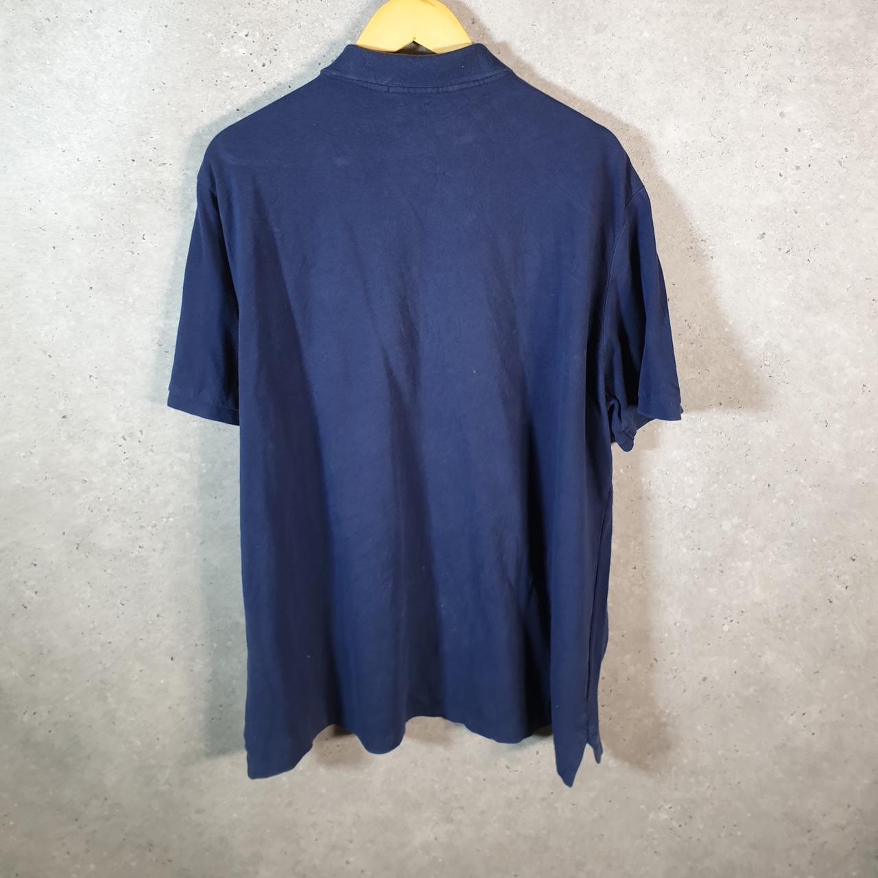 Vintage Ralph Lauren Polo Shirt Men’s XL Blue Crest Golf Cotton Classic Fit Pony C9594