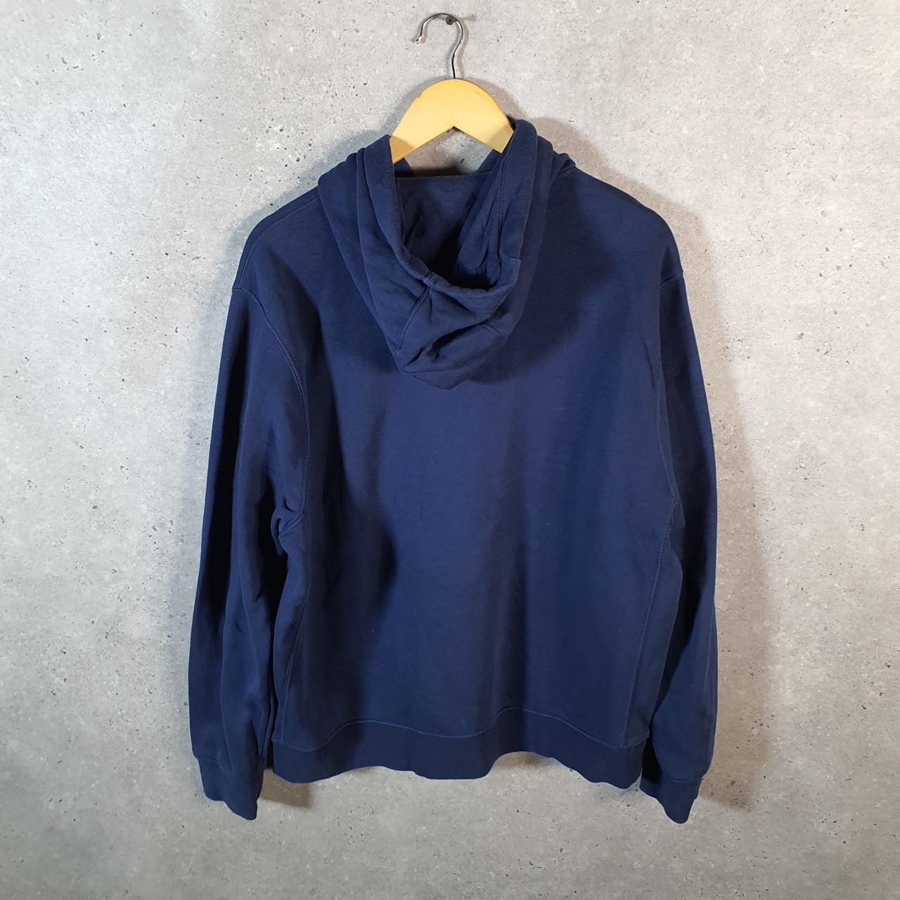 Vintage Nike Club Embroidered Hoodie Men’s Large Navy Blue Swoosh Y2K Pullover