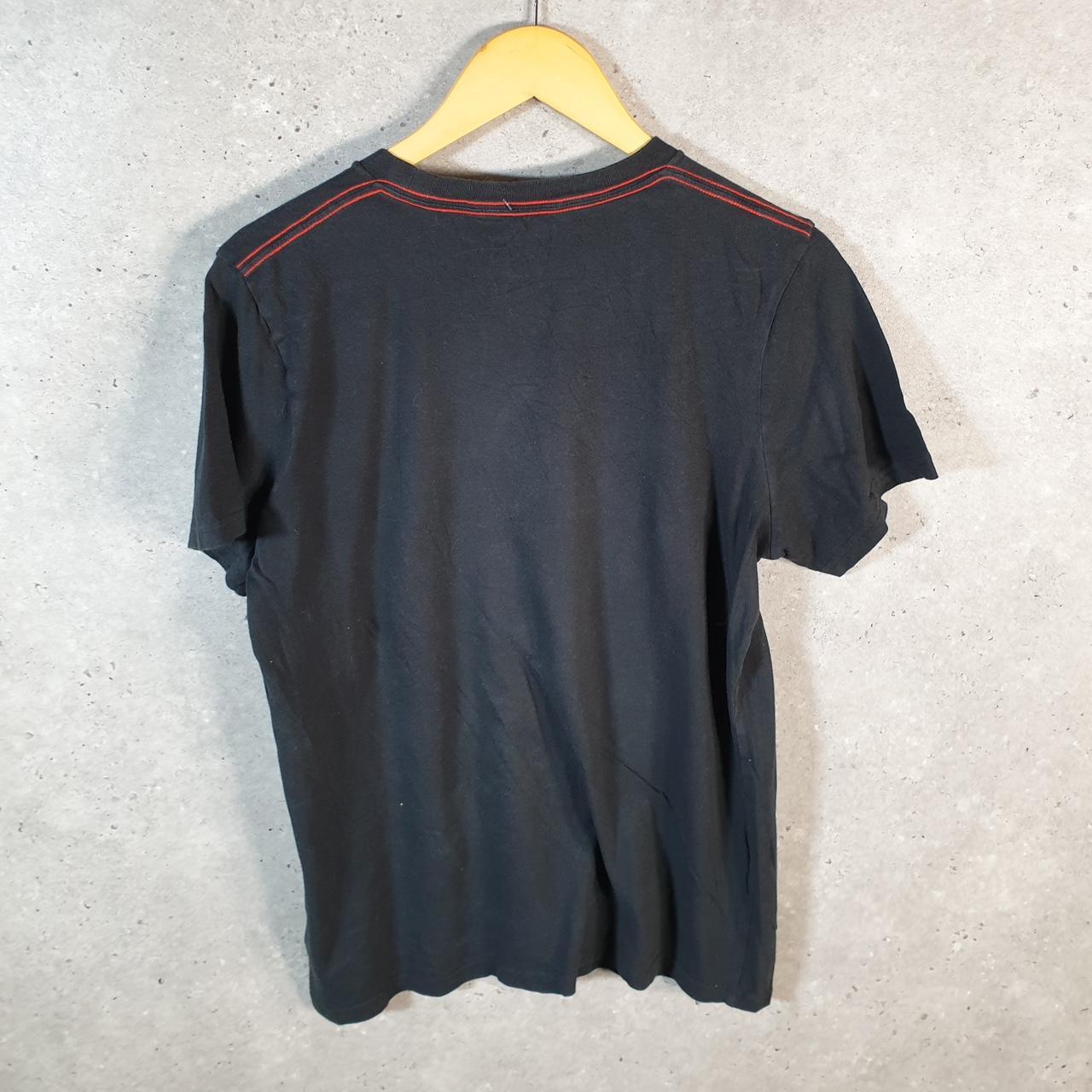 Vintage Adidas Go To Tee T Shirt Womens XL Black Three Stripes Logo Athletic