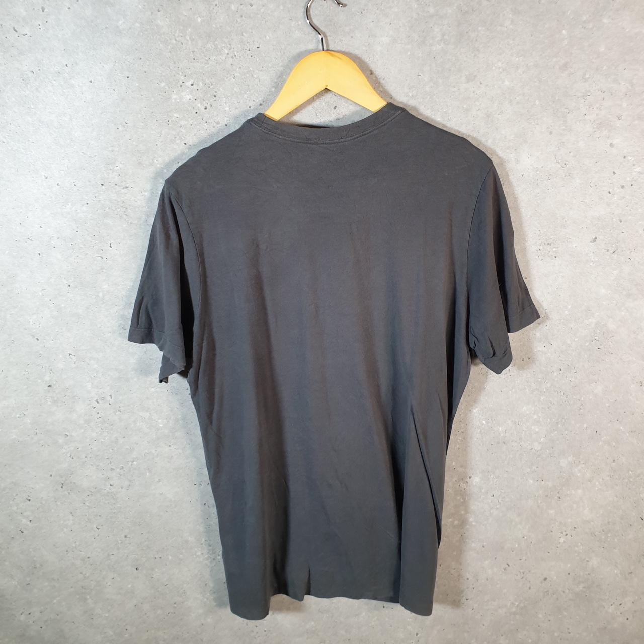 Vintage Nike Spellout T Shirt Men’s Medium Grey Logo Swoosh Athletic