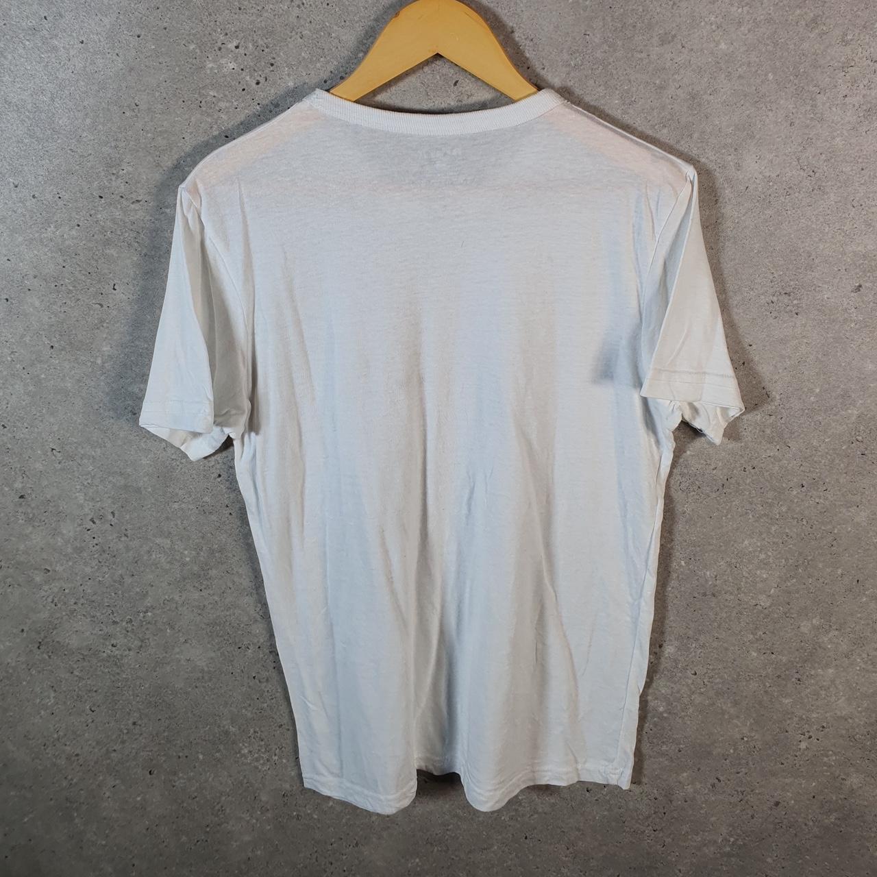 Vintage Hurley Spellout T Shirt Men’s White Medium Casual Sports Logo Athletic