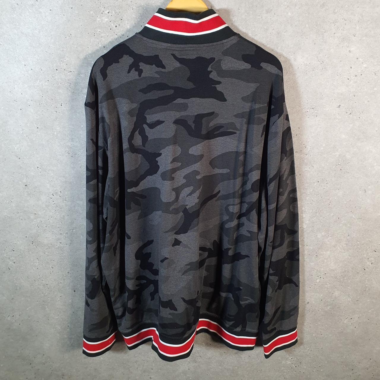 Vintage Ralph Lauren Polo P Crest Badge Sweatshirt Men’s 2XL Grey Cotton Full Zip Pony