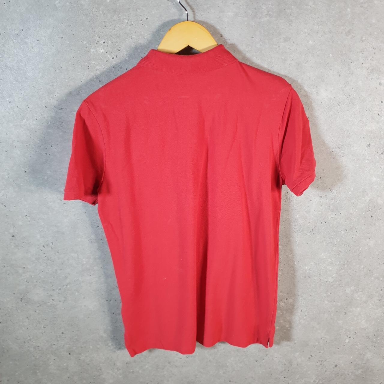 Vintage Ralph Lauren Polo Shirt Men’s Small Red Custom Slim Fit Embroidered Pony