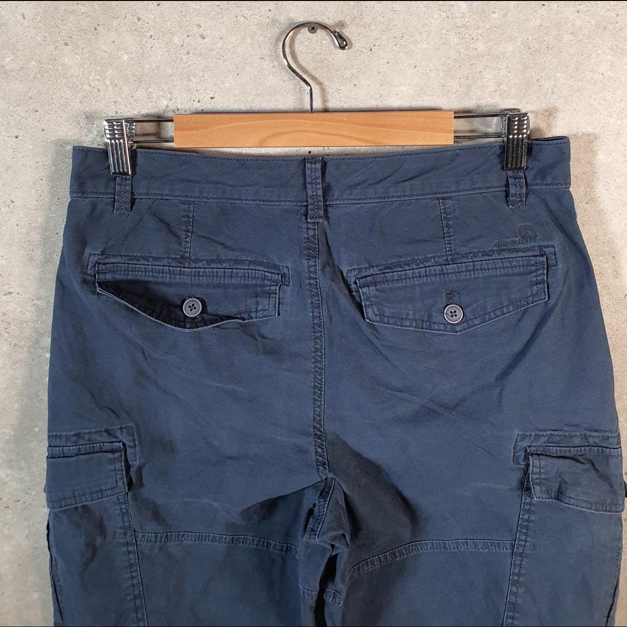 Vintage Izod Golf Chino Shorts Jorts Cargo Men’s W32 Blue Baggy Cotton A4238