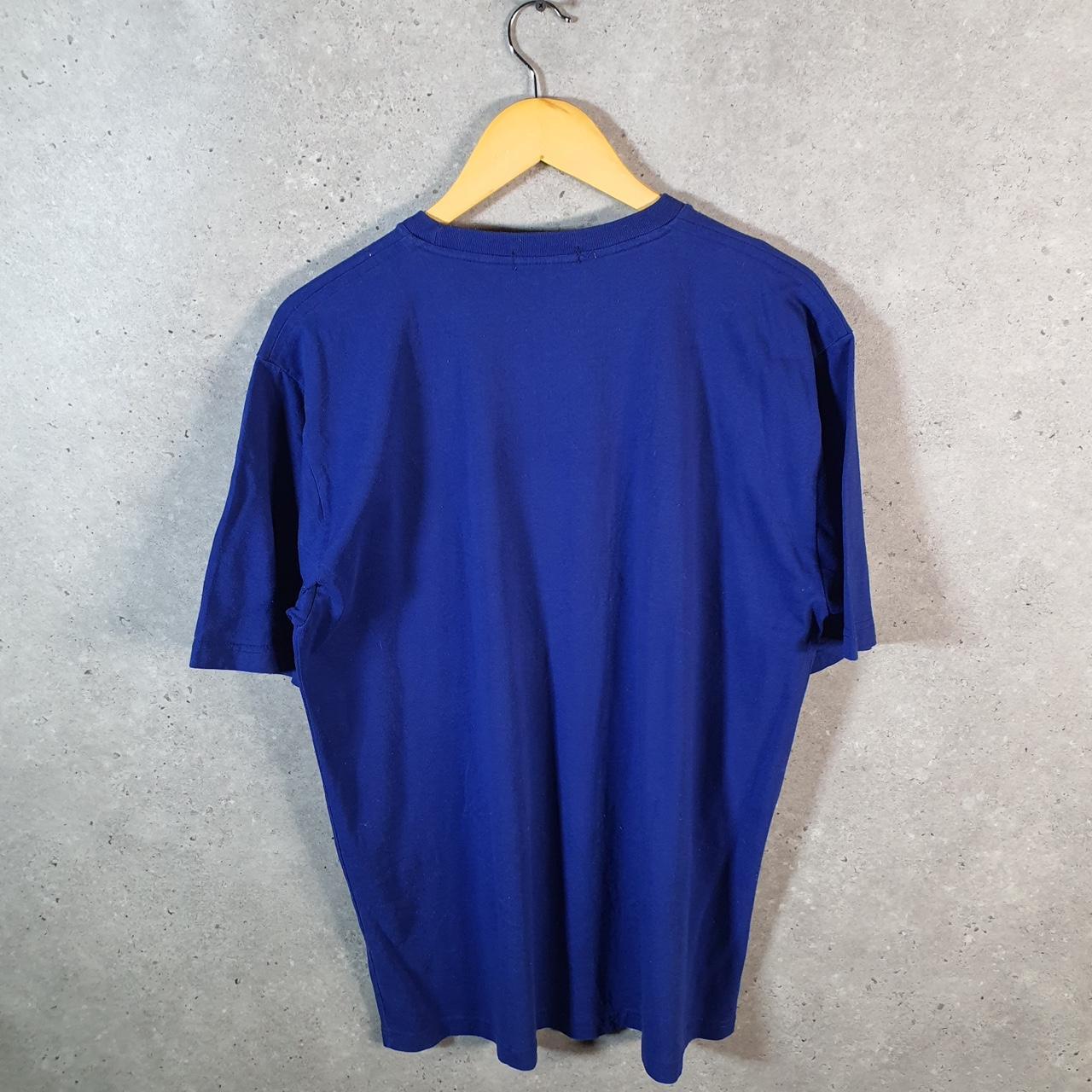 Vintage Ralph Lauren Polo Jeans USA Flag T Shirt Men’s Large Blue Classic Fit Pony