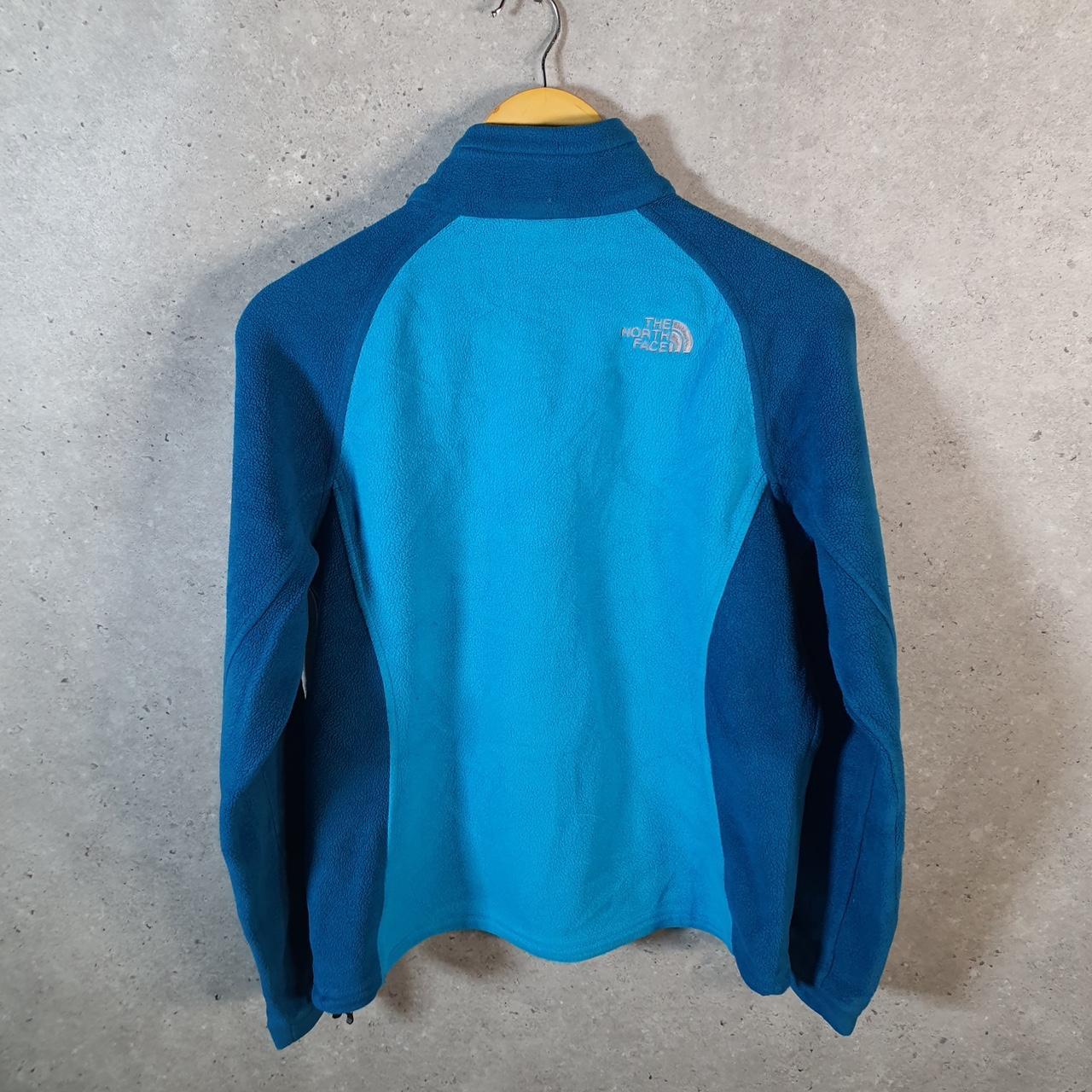 Vintage The North Face TNF Teddy Fleece Sweatshirt Mens XS Full Zip Blue Logo