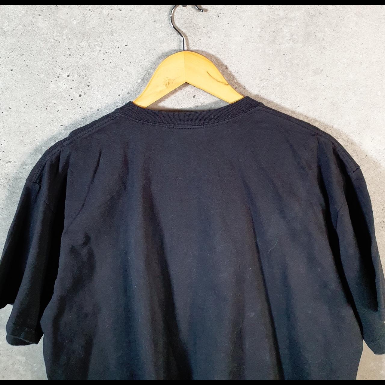 Vintage Nike 90s USA T Shirt Men’s Large Black Printed Single Swoosh Logo Athletic Big Fish Vintage