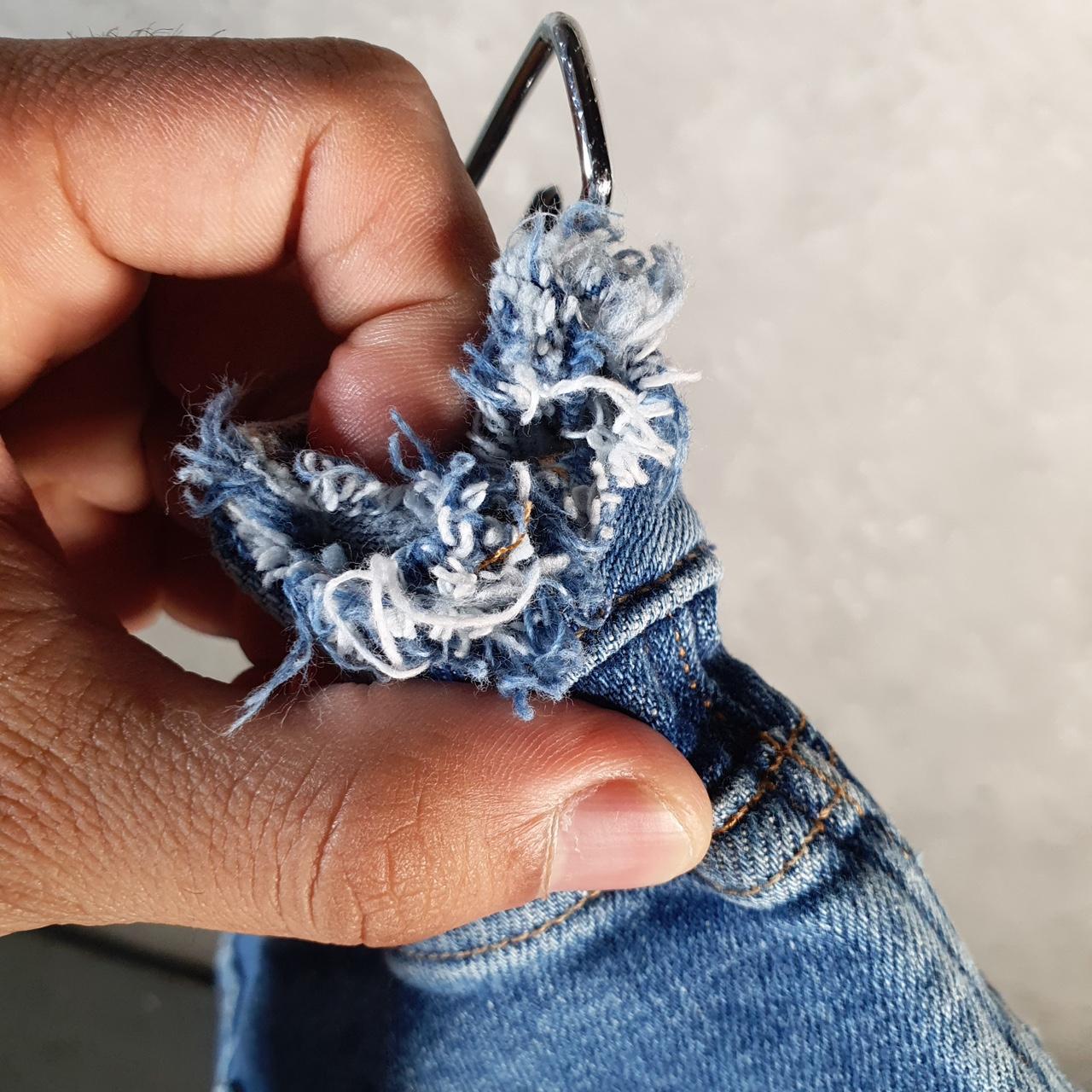 Vintage Guess Cut Off Shorts Jorts Cargo Womens W26 Blue Relaxed Denim