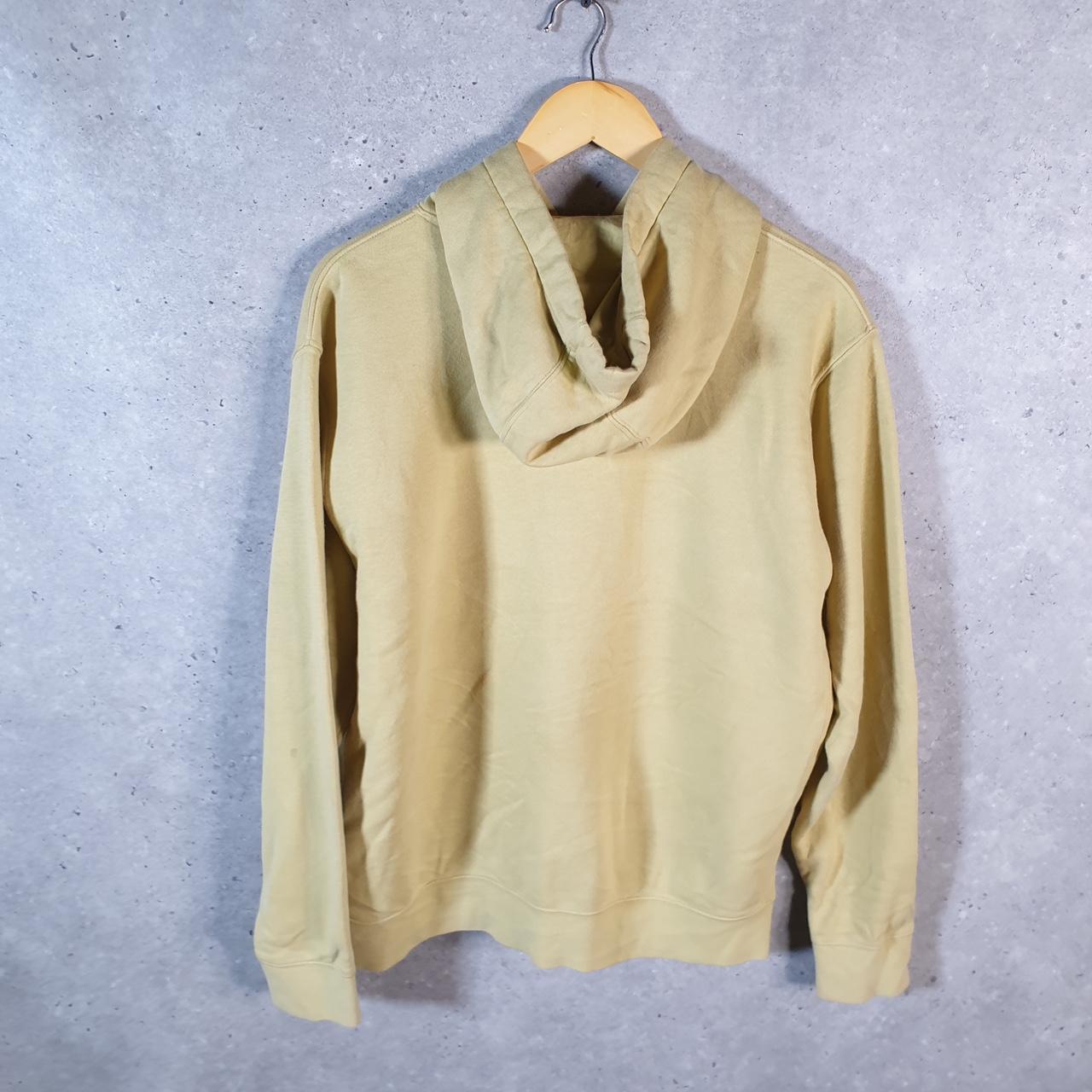 Vintage Nike Club Hoodie Men’s Large Yellow Embroidered Y2K Pullover