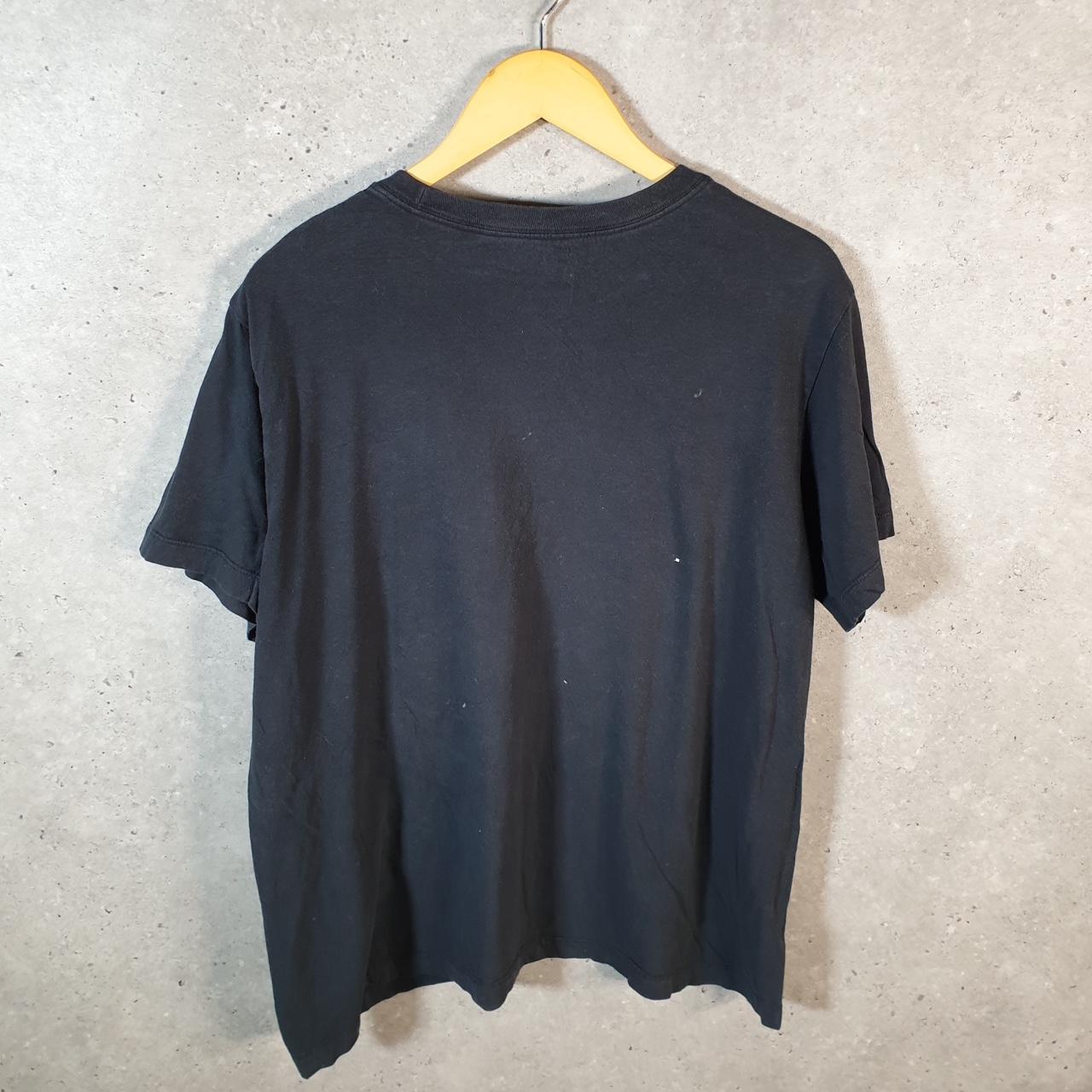 Vintage Nike Running T Shirt Men’s Large Black Logo Swoosh Athletic