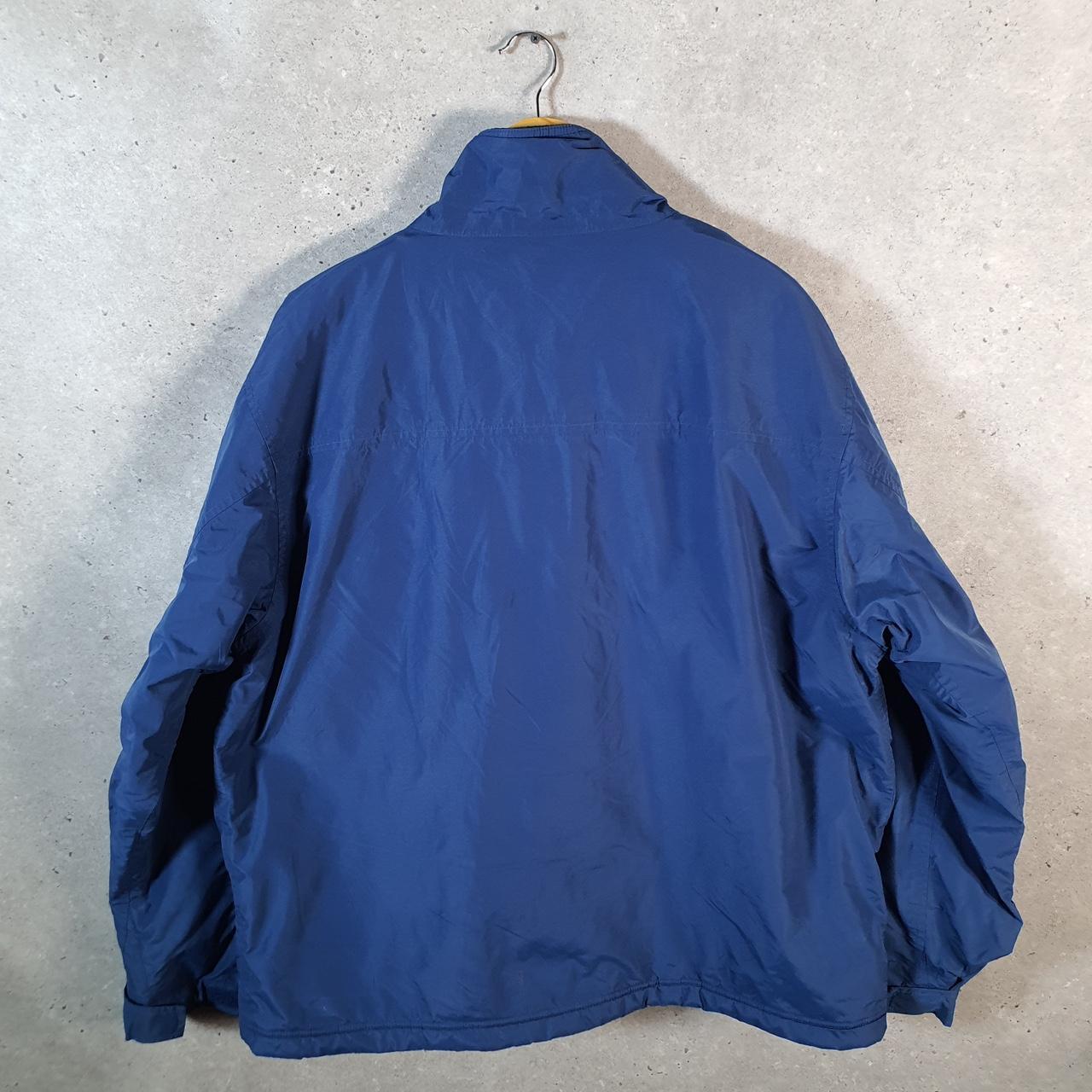 Vintage L.L. Bean Outdoors Nylon Jacket Mens XL Navy Blue Full Zip Waterproof