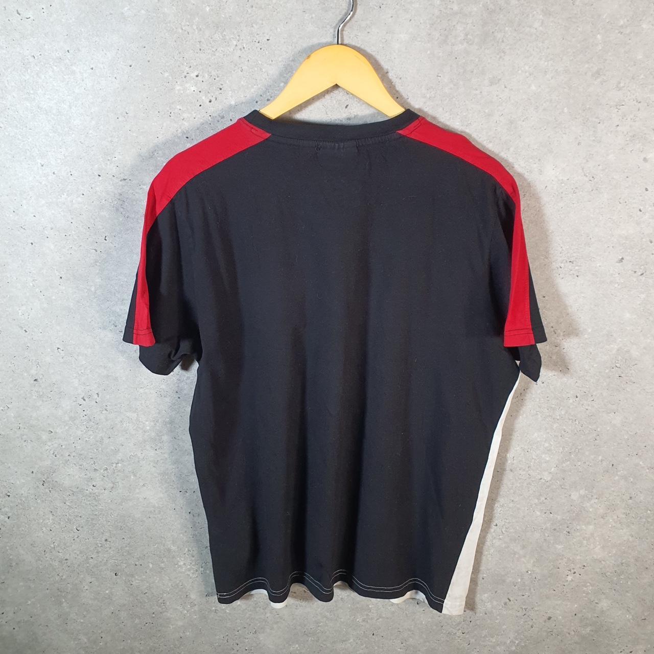 Vintage Fila Spellout T Shirt Men’s Medium Black Logo Athletic Casual