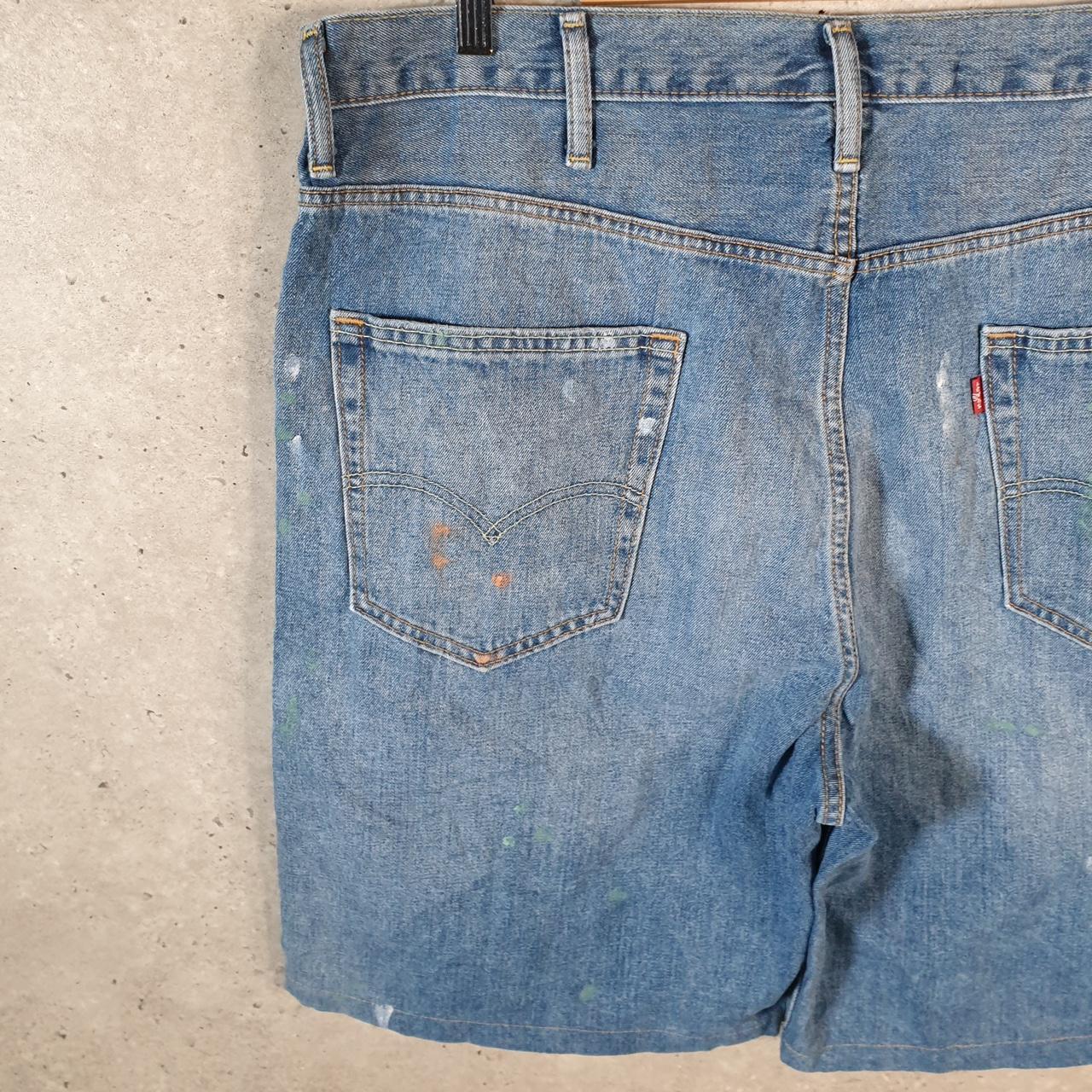 Vintage Levi’s 569 Baggy Shorts Jorts Cargo Men’s W38 Blue Relaxed Denim