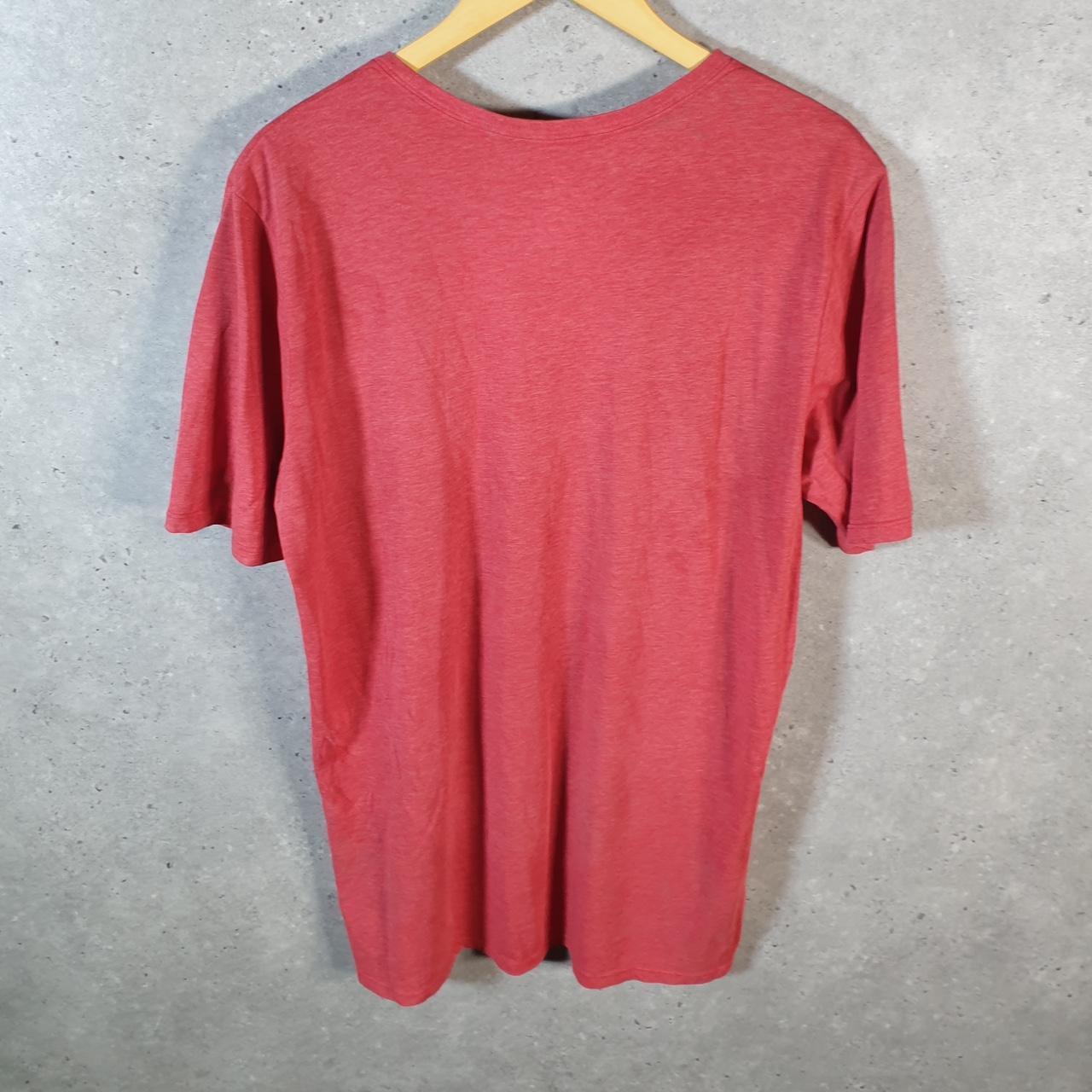 Vintage Nike Dri Fit Running T Shirt Men’s Large Red Swoosh Logo Athletic